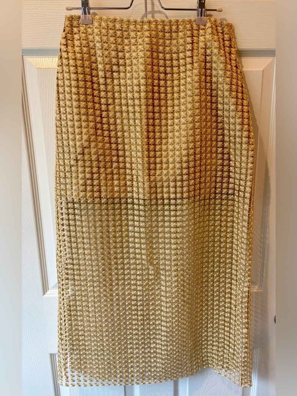 Tuckernuck Gold Metallic Star Lace Eve Skirt - Picture 5 of 6